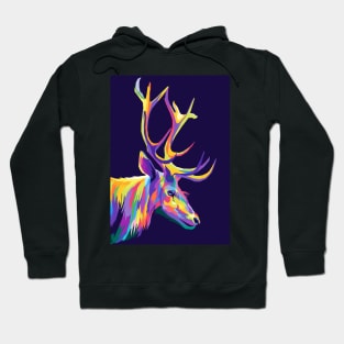 Deer Pop Art Hoodie